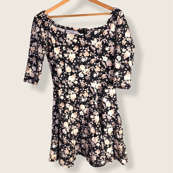 Floral black little dress - Picture 3 of 4